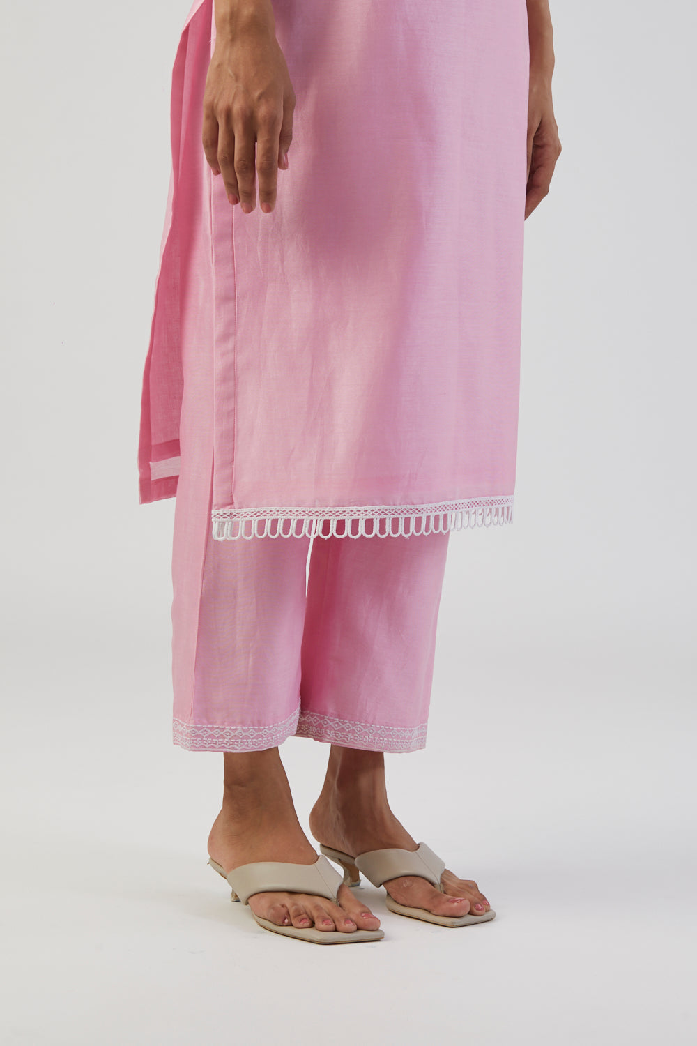 Tina Kakkad in Powder Pink Boota Embroidery Kurta Set